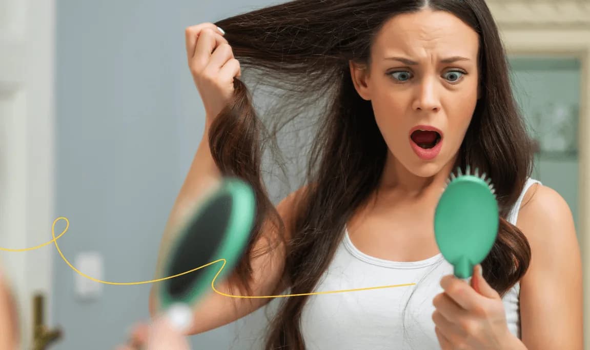 Mi cabello... ¡Está en el peine!