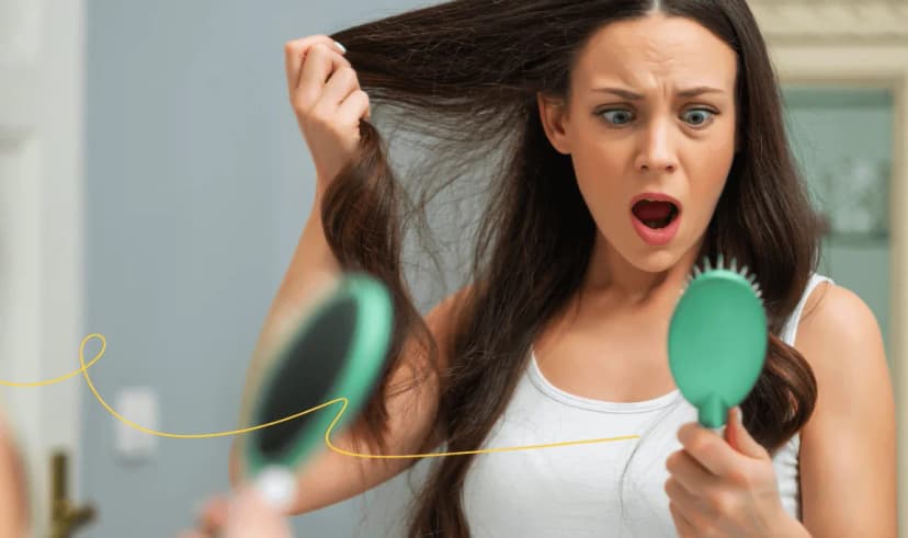 Mi cabello... ¡Está en el peine!